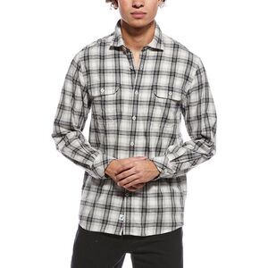 James Campbell Mens  Flannel Shirt, Black